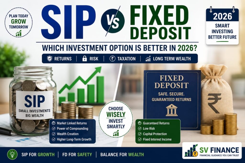 SIP vs Fixed Deposit comparison to understand better investment options