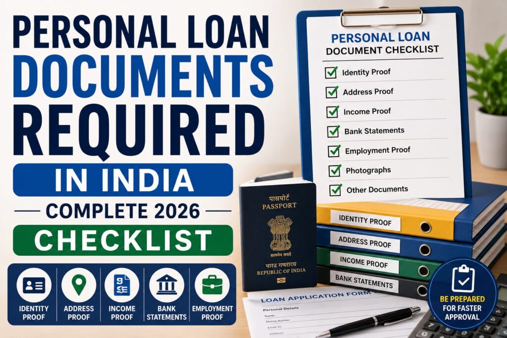 Personal loan documents required in India