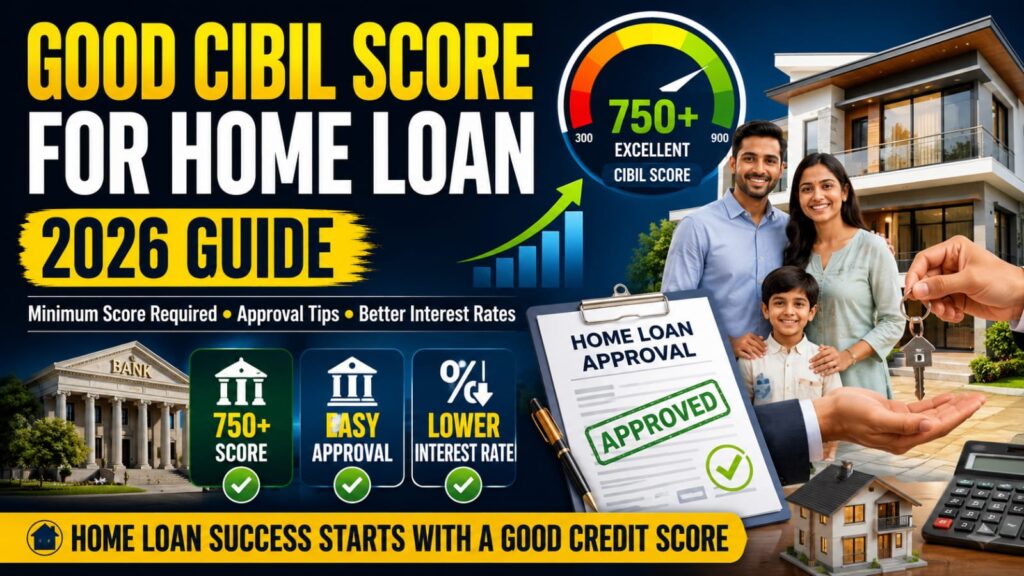 What is good cibil score for a home loan in india