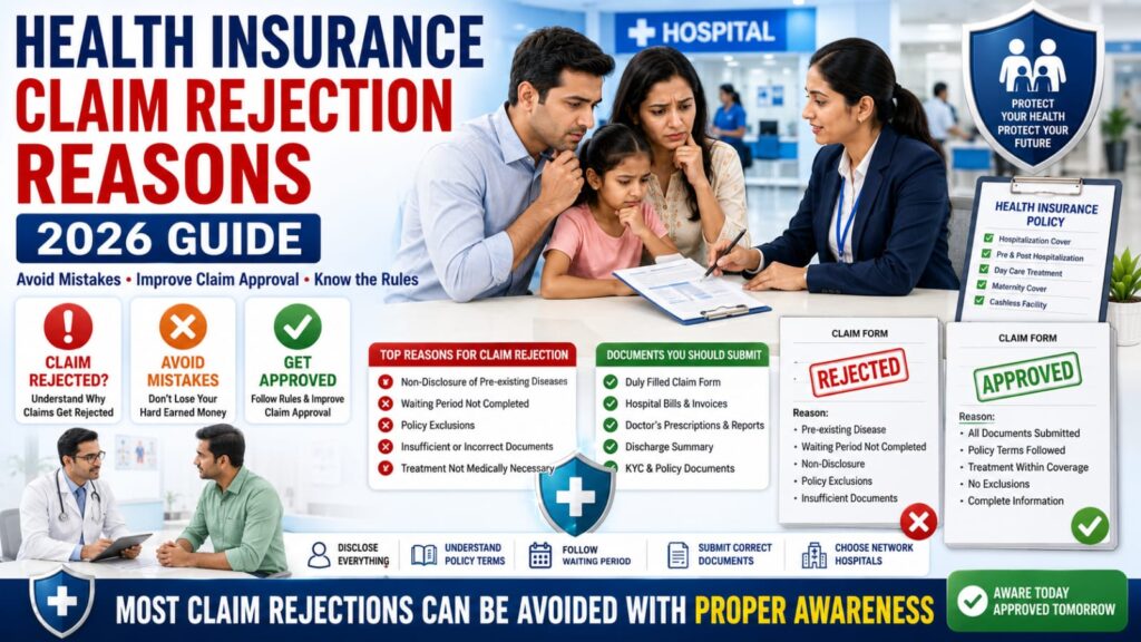 Health insurance claim regection reasons and how to avoid