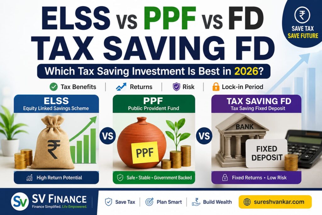 ELSS vs PPF vs Tax Saving FD