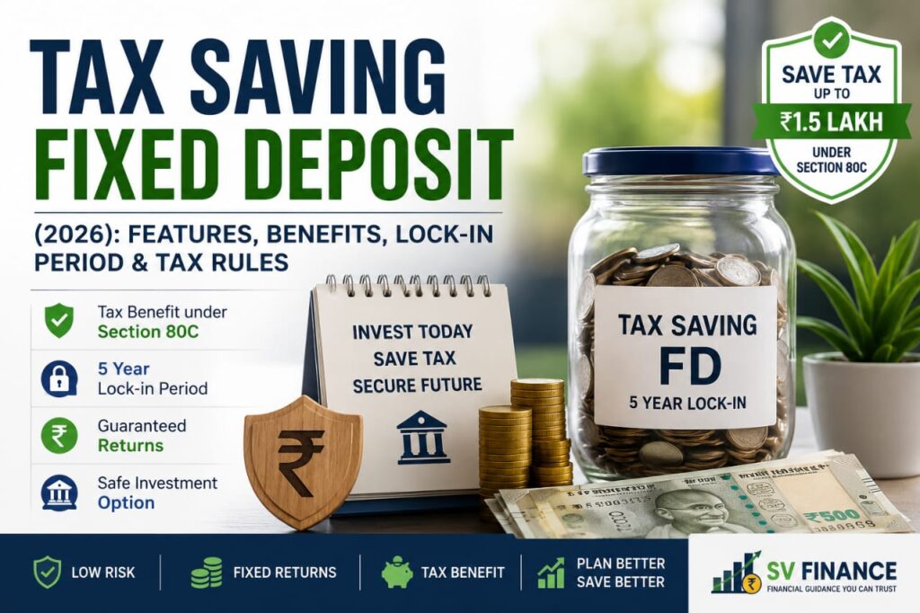 Tax Saving fixed Deposit - features, benefits and lock-in period